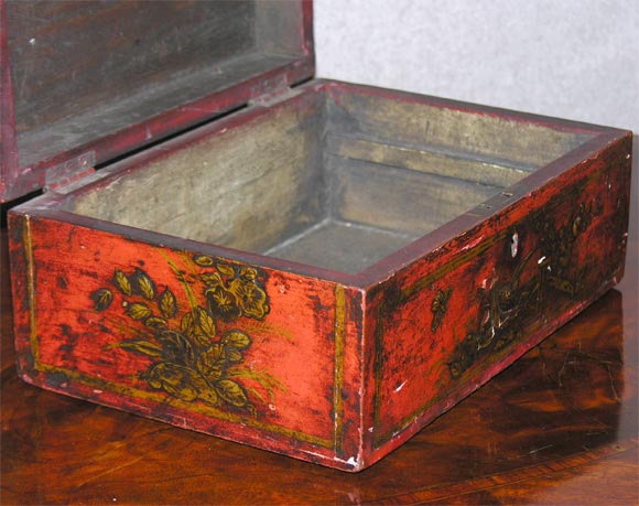 Red Laquer Box For Sale 1
