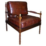 Unusual English 1930's Club Chair