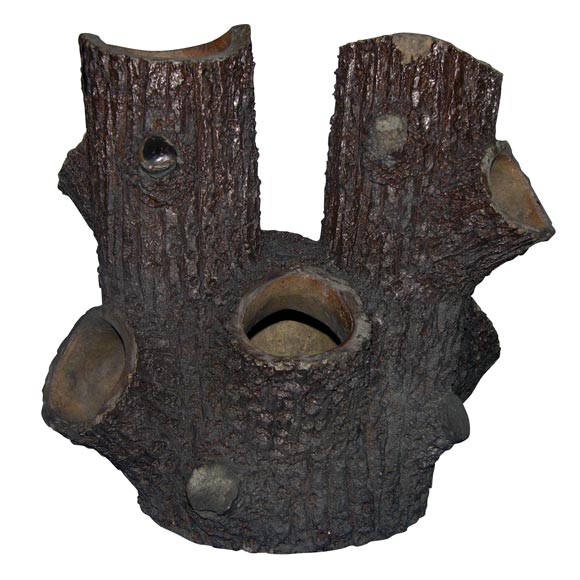 Ceramic Fantasy Faux Tree Stump Planter