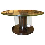 Deco glass top table
