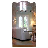 Large French Hall Mirror with Coat Hooks Large French Hall Mirror with Coat Hooks