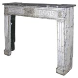 Carved Painted Directoire Style Mantle