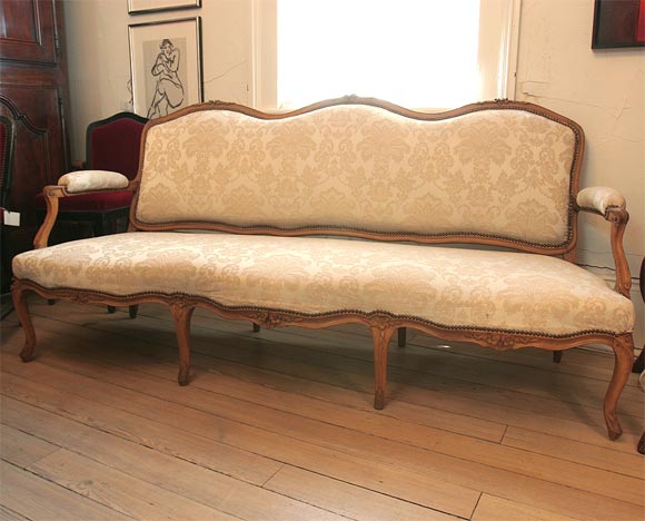 19th century fruitwood canapé.