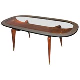 Exceptional dining table in rosewood by Ico Parisi, ca. 1950