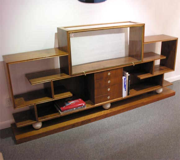 A Mahogany  Moderniste Libraire/ Display Cabinet
