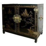 Black lacquered chest