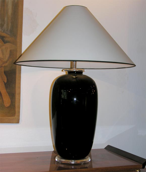 Pair Murano table lamps