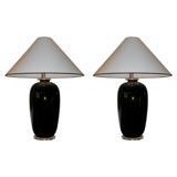 Pair Murano table lamps
