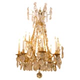 ROCK CRYSTAL CHANDELIER  BY "CALDWELL"