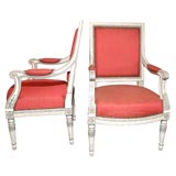 Pair of Louis 16th Style Arm Chairs