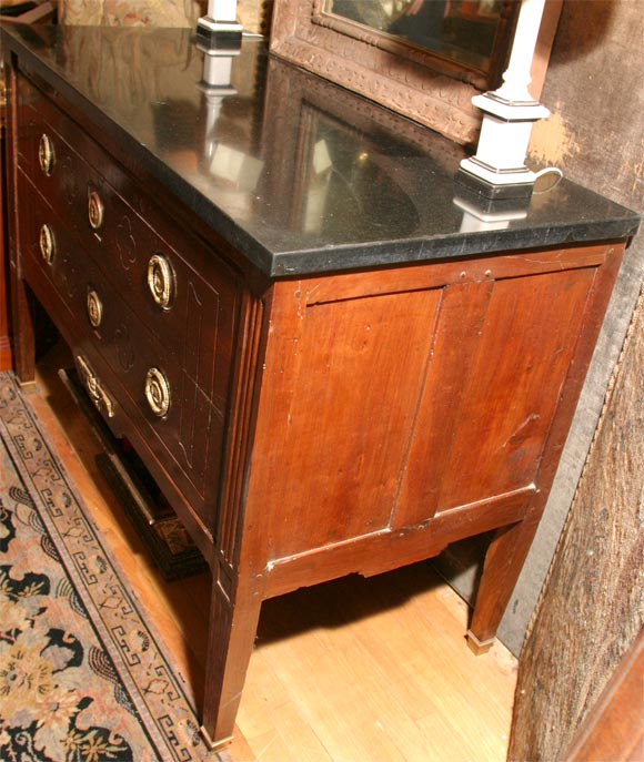 Wood 18th Century Two-Drawer French Commode For Sale