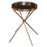Italian tripod table with tray top