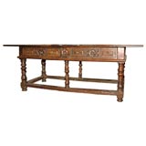 Antique Good 17th c. SPANISH Library Table