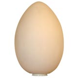 Giant Italian Glass Egg Table Lamp