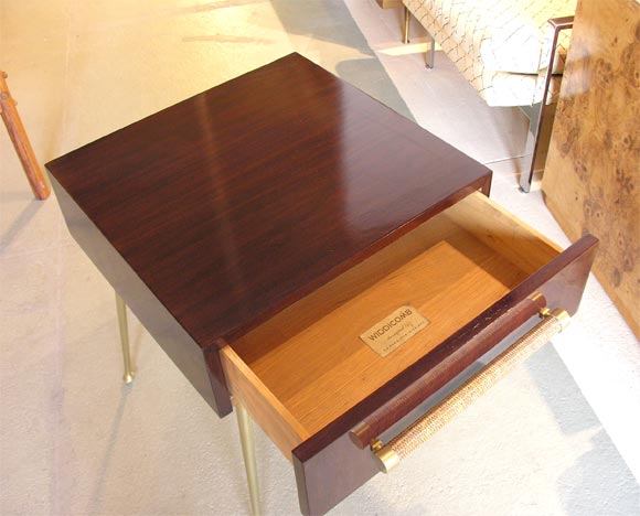 Mid-20th Century American 'Glove Box' Nightstands by T.H. Robsjohn-Gibbings for Widdicomb For Sale