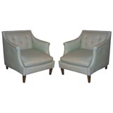 Pair of Club Chairs designed by Edward Wormley for Dunbar