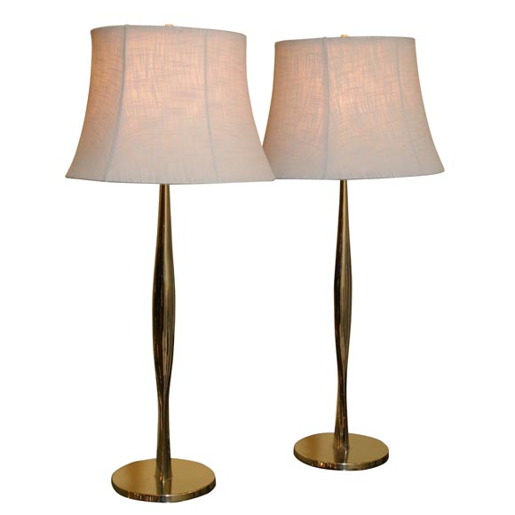 Tall, thin laurel lamps