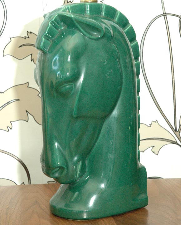horse head lamp vintage