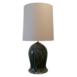 GOURD CERAMIC  DRIP GLAZE LAMP