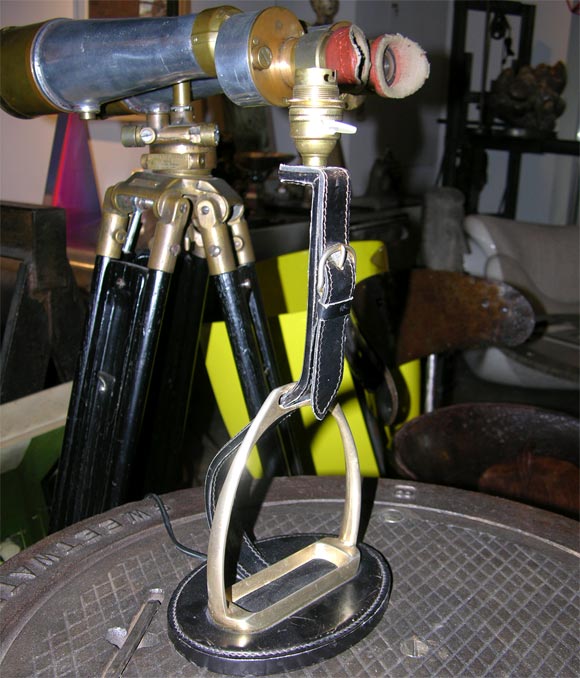 Jacques Adnet Figural Equestrian Lamp