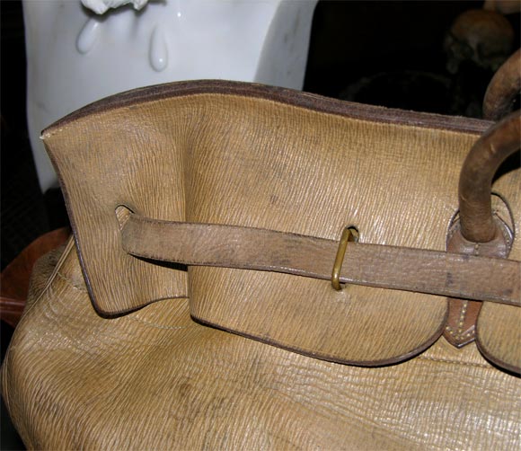 Mid-20th Century Giant Hermes Birkin Travel Bag, Circa 1930's