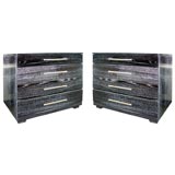 Pair of Cerused Oak Bachelor Chests Pair of Cerused Oak Bachelor Chests