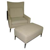 Paul McCobb Club Chair and Ottoman