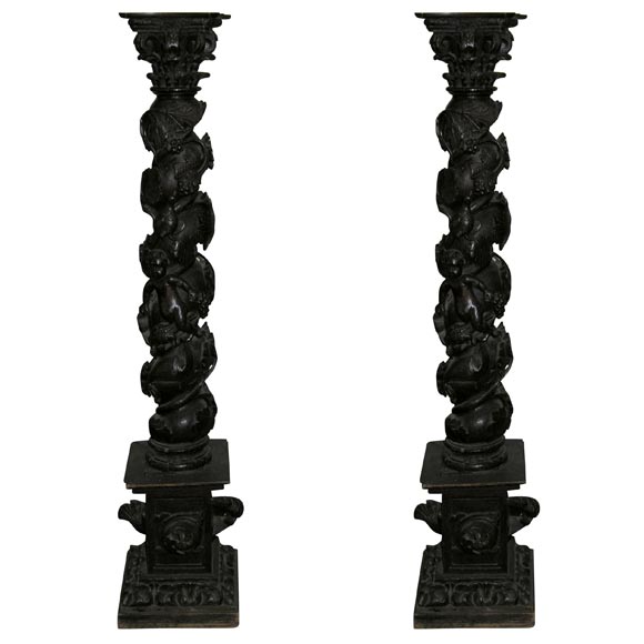 Pair of 18th century Dutch columns at 1stDibs
