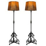 Pair of 19th century torches