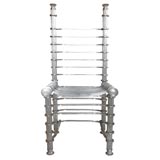 All  Metal Ladderback  Armless  Chair