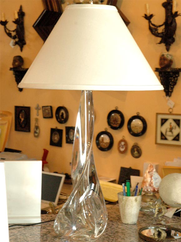 elegant  crystal  table lamp newly electrified