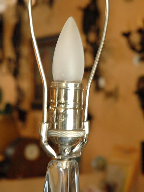 French Saint -Louis  crystal lamp