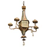 19th c. Tole Chandelier