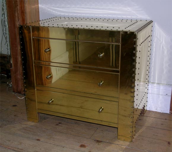 Pair of Brass Chests/End Tables