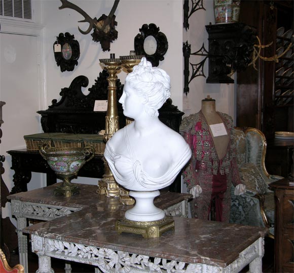 Exceptional Sevres Bust signed HOUDIN