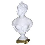 Exceptional Sevres Bust signed HOUDIN