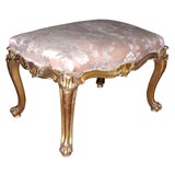 Pair of French Louis XV style Giltwood Tabouret