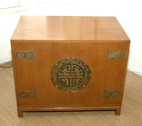 American Chinoiserie 50s Record Player Cabinet
