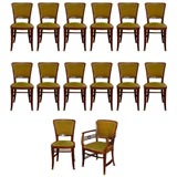 Set of 14 Portois & Fix Secessionist chairs