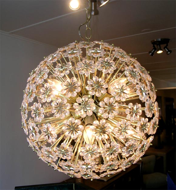 flower crystal chandelier