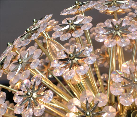 crystal floral chandelier