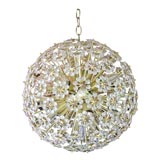 STUNNING SPUTNIK AUSTRIAN CRYSTAL FLOWER CHANDELIER