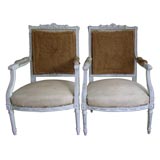 Set of 4 Louis XVI Style Armchairs -- NOTE ONLY TWO SHOWN Set of 4 Louis XVI Style Armchairs -- NOTE ONLY TWO SHOWN