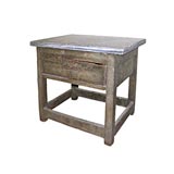 Wooden Table with Stone Top