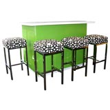 Custom Bar and Stools by Tommi Parzinger