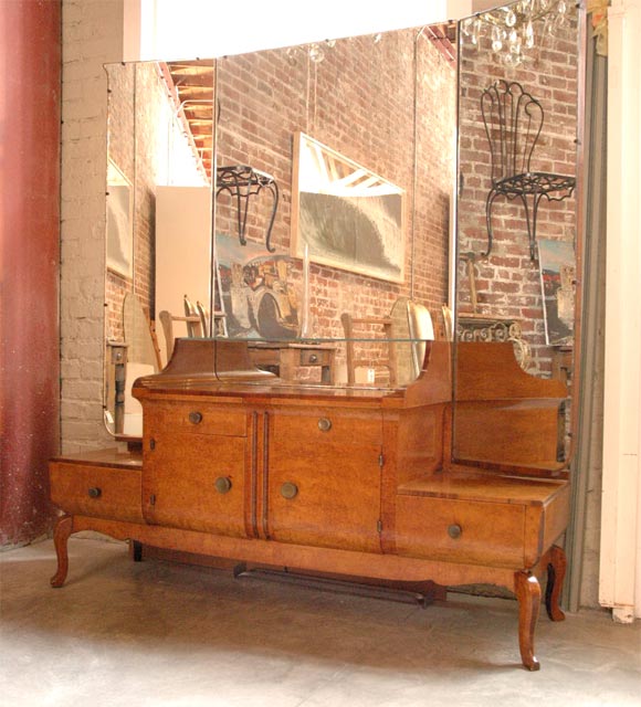 50's Italian Burl Wood Dresser