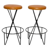A Fun Pair of Bar Stools by Modern Color Inc.