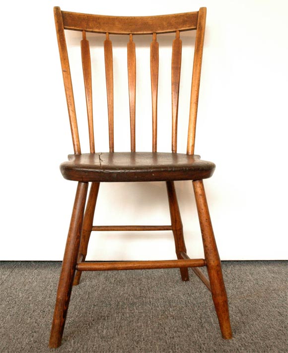 antique plank bottom chairs