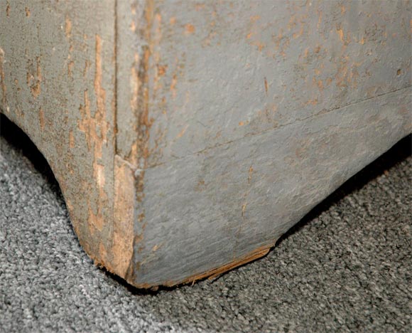 19THC ORIGINAL GREY PAINTED DRY SINK FROM PENNSYLVANIA 3