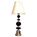4-Ball Blue Crystal Table Lamp